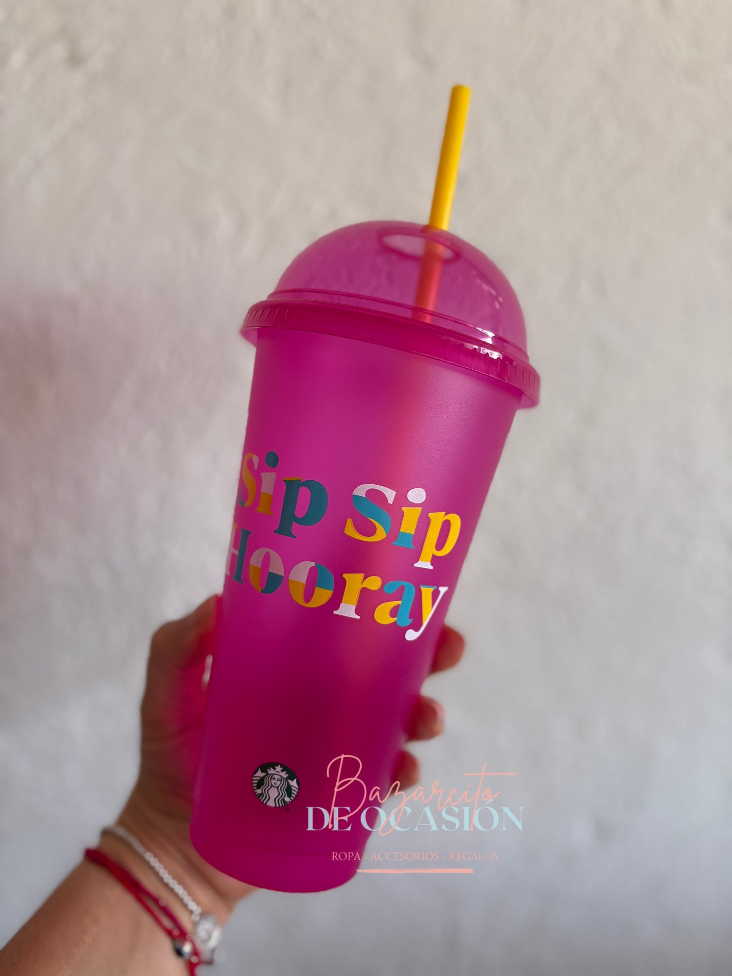 Vaso Starbucks rosa